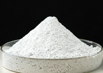 Zirconium silicate powder, the white opacifier used in ceramic tile and sanitaryware glazes
